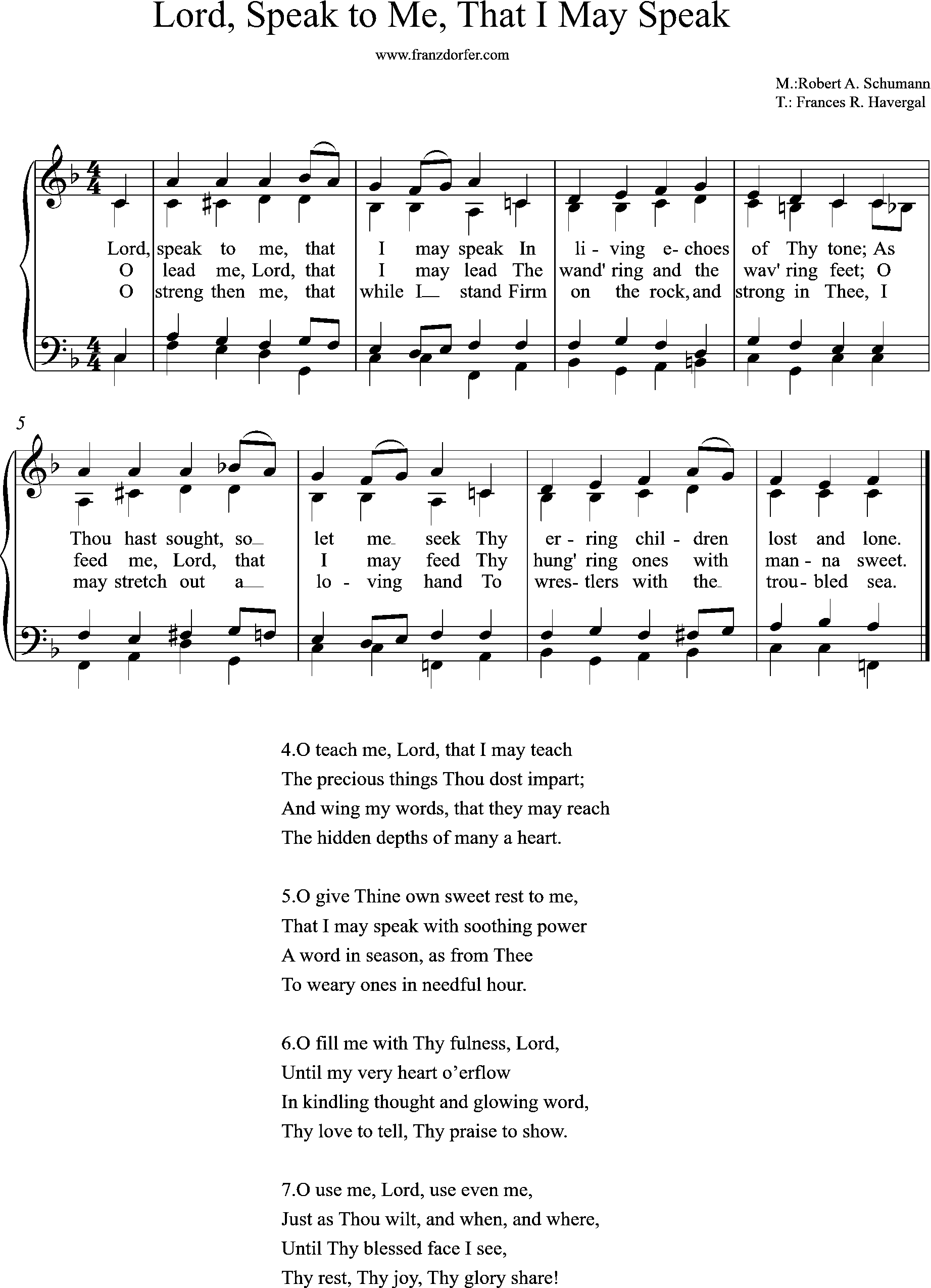choir, organ-sheetmusic, F-Major